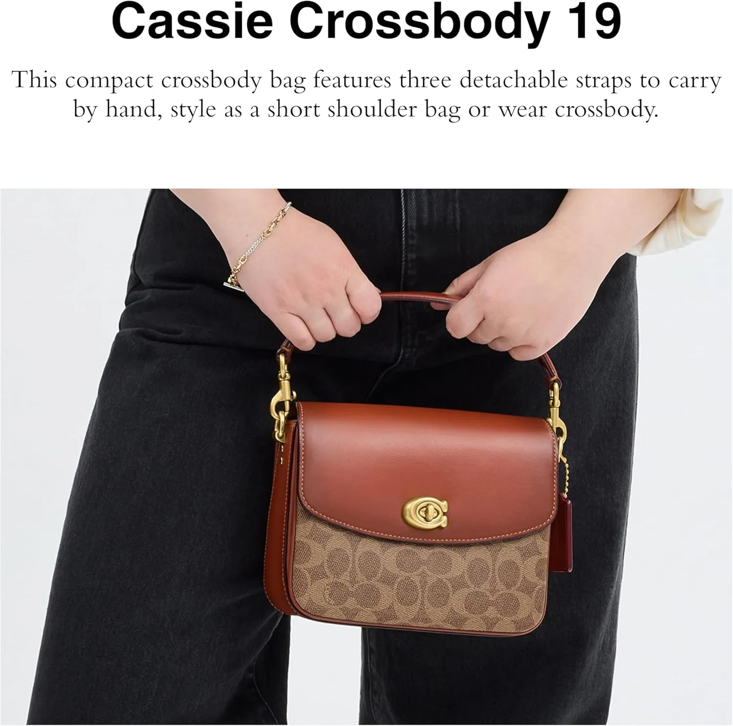 Coach Polished Pebbled Leather Cassie Crossbody 19