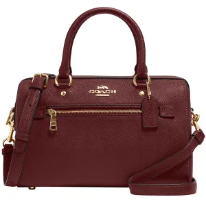 Coach Rowan Satchel Bag in Black Cherry 79946