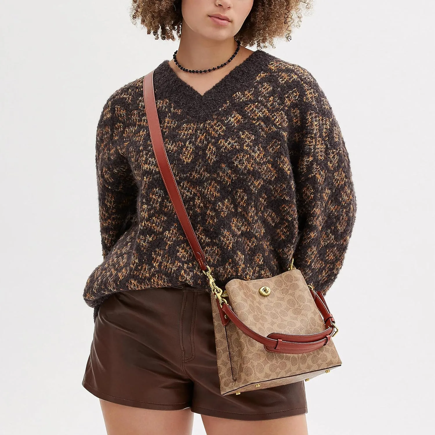 Coach Women's Polished Pebble Leather Willow Shoulder Bag