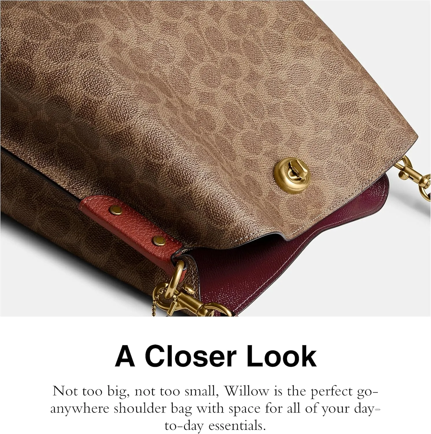 Coach Women's Polished Pebble Leather Willow Shoulder Bag