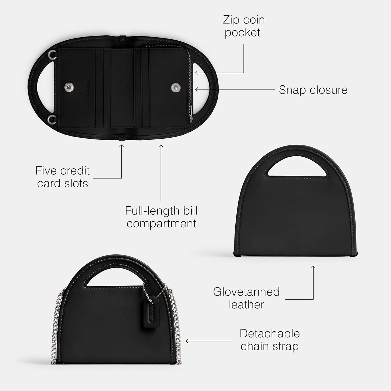 Coach Women's Top Handle Card Case