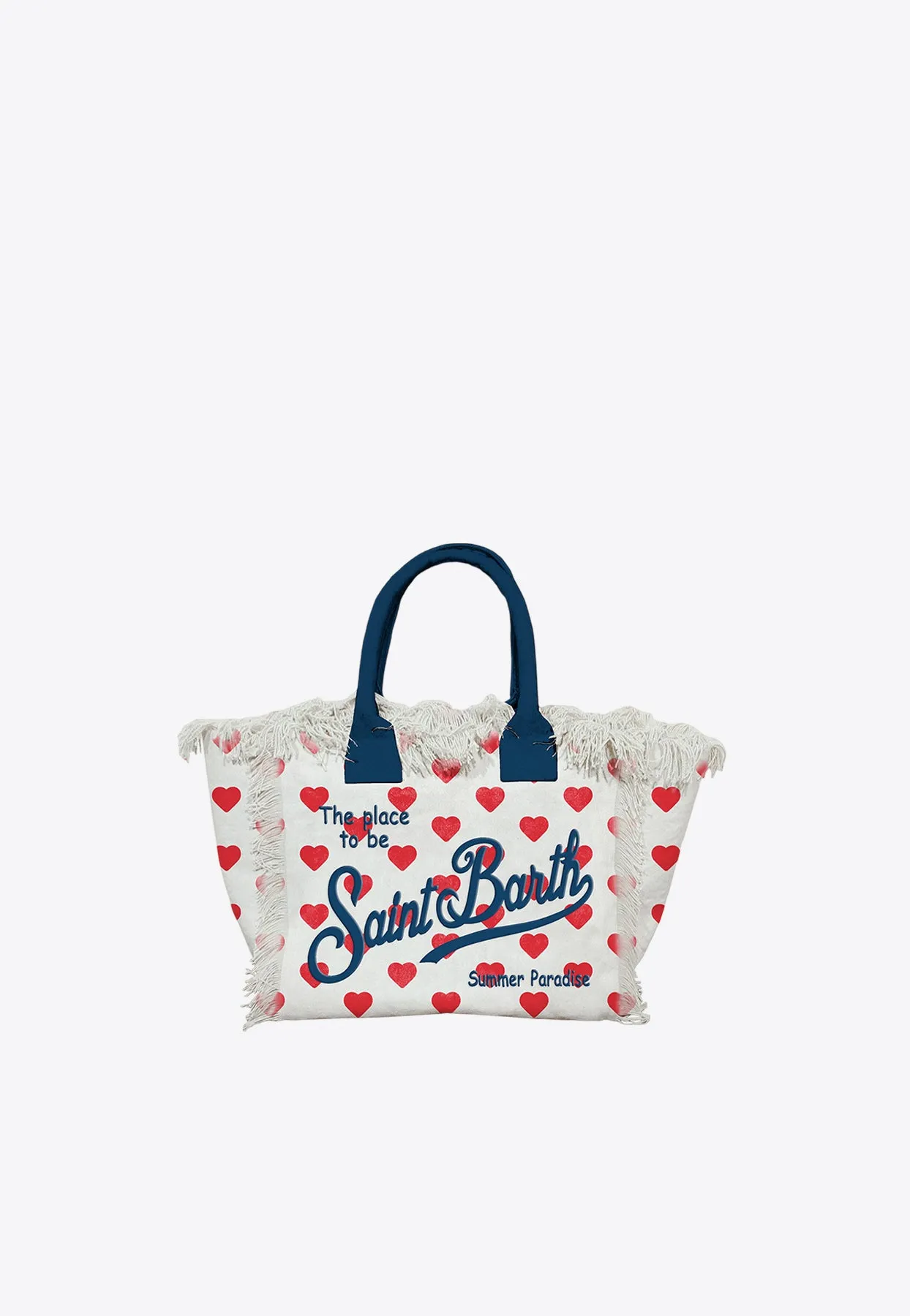 Colette Heart Canvas Top Handle Bag
