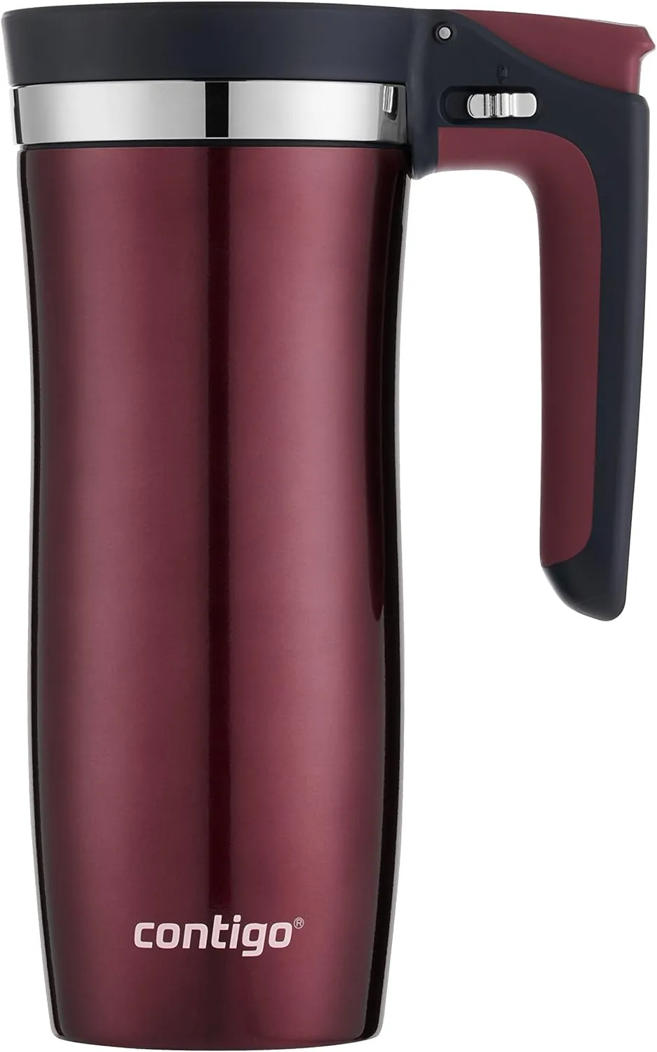 Contigo® Handled AUTOSEAL® Stainless Steel Travel Mug with Easy-Clean Lid, 16oz.