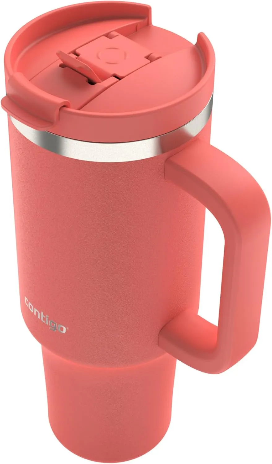 Contigo Streeterville 40oz Tumbler, Stainless Steel Vacuum Insulated, Leak-Proof, Cold for 29 Hours, Coral