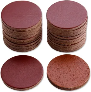 Cowhide Leather Handle Washers - Round - (1.50 x .125) - (Chestnut) - USA Made - (for Knife Making & Hobby) - (20 Pack)