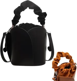 Creative Petal Bag - Large Capacity Design Shoulder Bags for Women, PU pleated drawstring handbag (B)