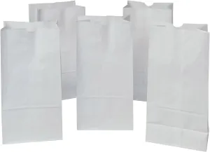 Creativity Street Kraft Bags P0072120, White, 7-1/8" x 4-3/8" x 14", 50 Bags