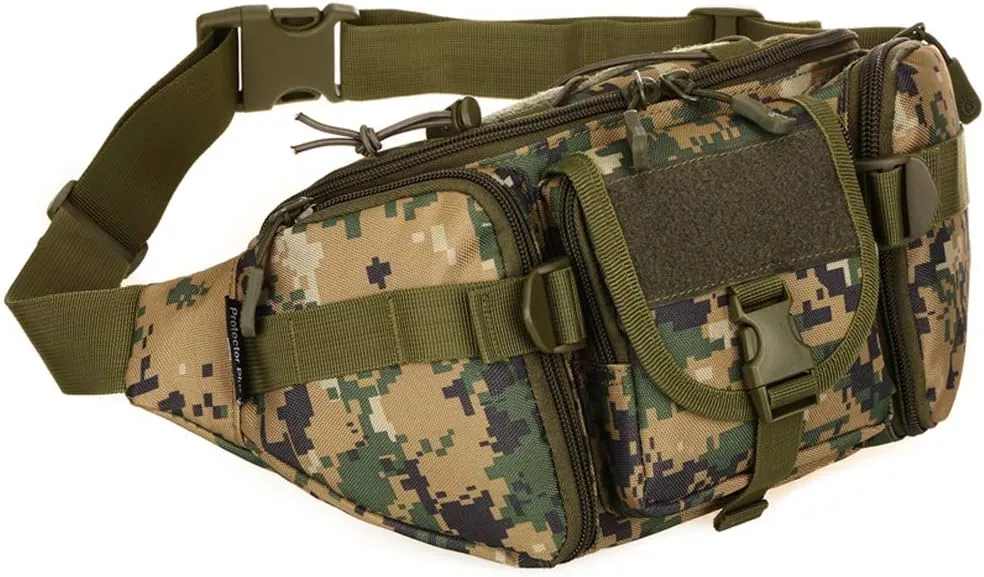 CREATOR Tactical Waist Pack Military Fanny Pack for Men Outdoor Army Waist Bag Large Waist Pack for Daily Life Cycling Camping Hiking Hunting Fishing