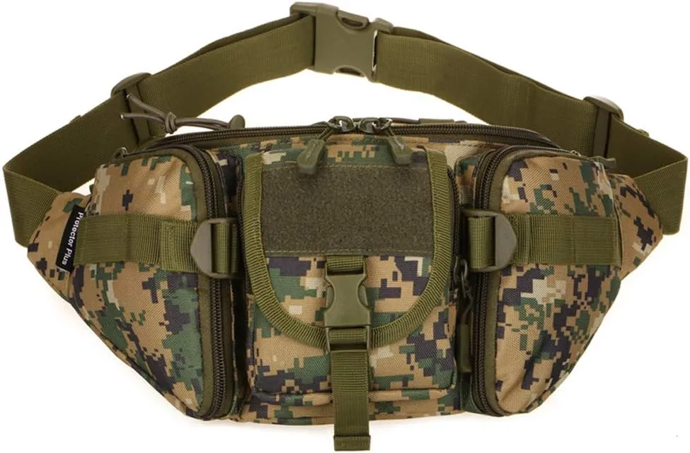 CREATOR Tactical Waist Pack Military Fanny Pack for Men Outdoor Army Waist Bag Large Waist Pack for Daily Life Cycling Camping Hiking Hunting Fishing