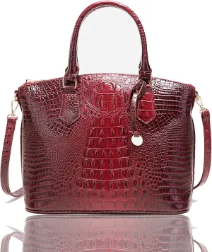 Crocodile Handbag Women Purse Satchel Bag Crossbody Classy Tote Bag Top Handle Vegan Leather Ladies Handbag purses
