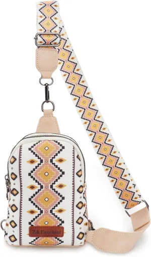 Crossbody Bag Chest Bag for Women Small Sling Bag with Detachable Strap Shoulder Bag Foldie Bohemia Fanny Pack Purse for Travel