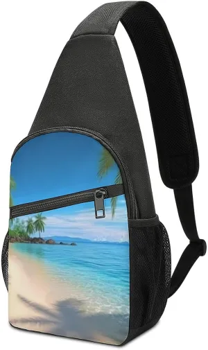 Crossbody Bag Travel Sling Bag for Men Small Sling Backpack Pineapple Chest Bag Shoulder Bag for Outdoor