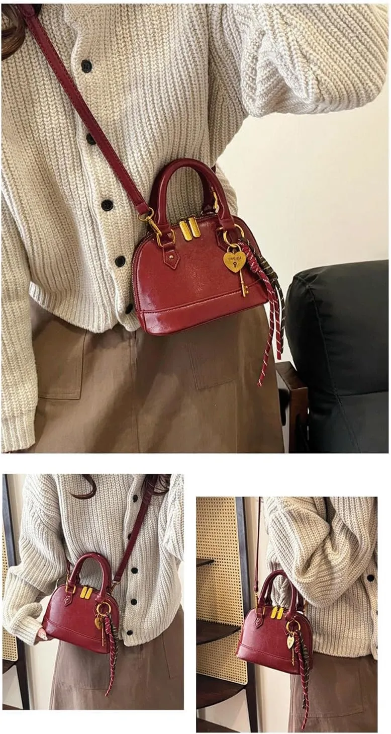 Cute Purse Small Saddle Bag Y2k Mini Purses Retro Classic Elegance Luxurious and French Vintage Handbag