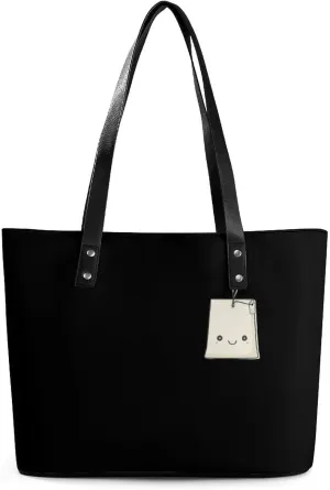 Cute Teabag Women's Tote Shoulder Bag Handbag Top Handle Leather 29 * 34 * 14cm