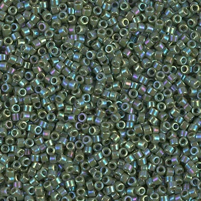 DB 1575 Avocado Green Opaque - 5 - Grams Japanese Cylinder Beads, Retail and Wholesale