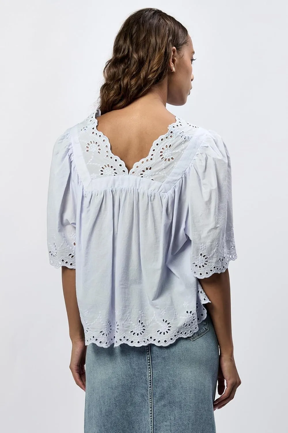DEAR JOHN Lania Short Sleeve Relaxed Fit Women's Top