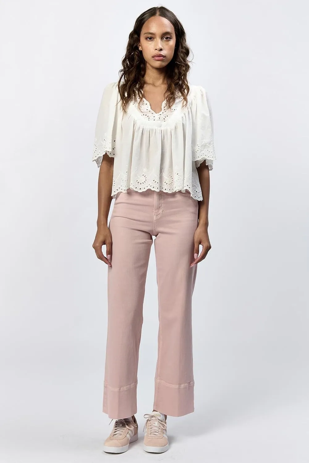 DEAR JOHN Lania Short Sleeve Relaxed Fit Women's Top