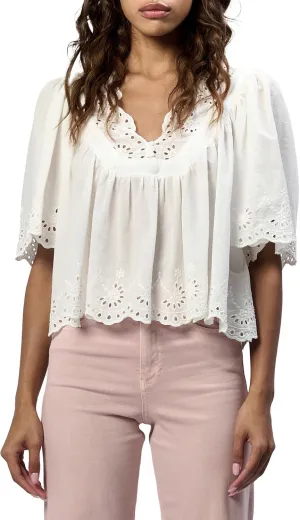 DEAR JOHN Lania Short Sleeve Relaxed Fit Women's Top