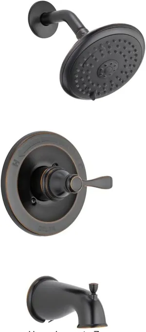 Delta Monitor Porter 1-Handle Oil Rubbed Tub and Shower Faucet