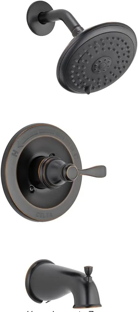 Delta Monitor Porter 1-Handle Oil Rubbed Tub and Shower Faucet