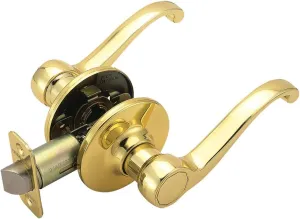 Design House 783035 Scroll Passage Hall and Closet Door Lever Polished Brass