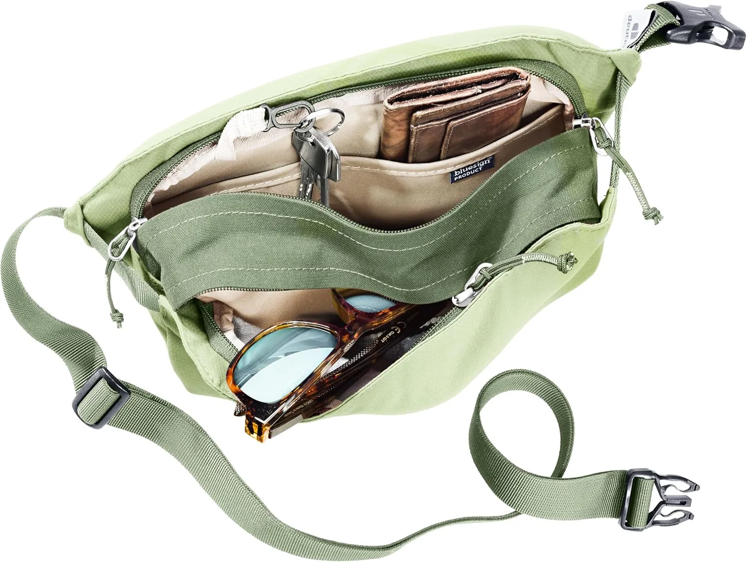 Deuter Unisex Passway 2 Crossbody Lifestyle 2 Liter Hip Bag/Fanny Pack for Travel & Everyday