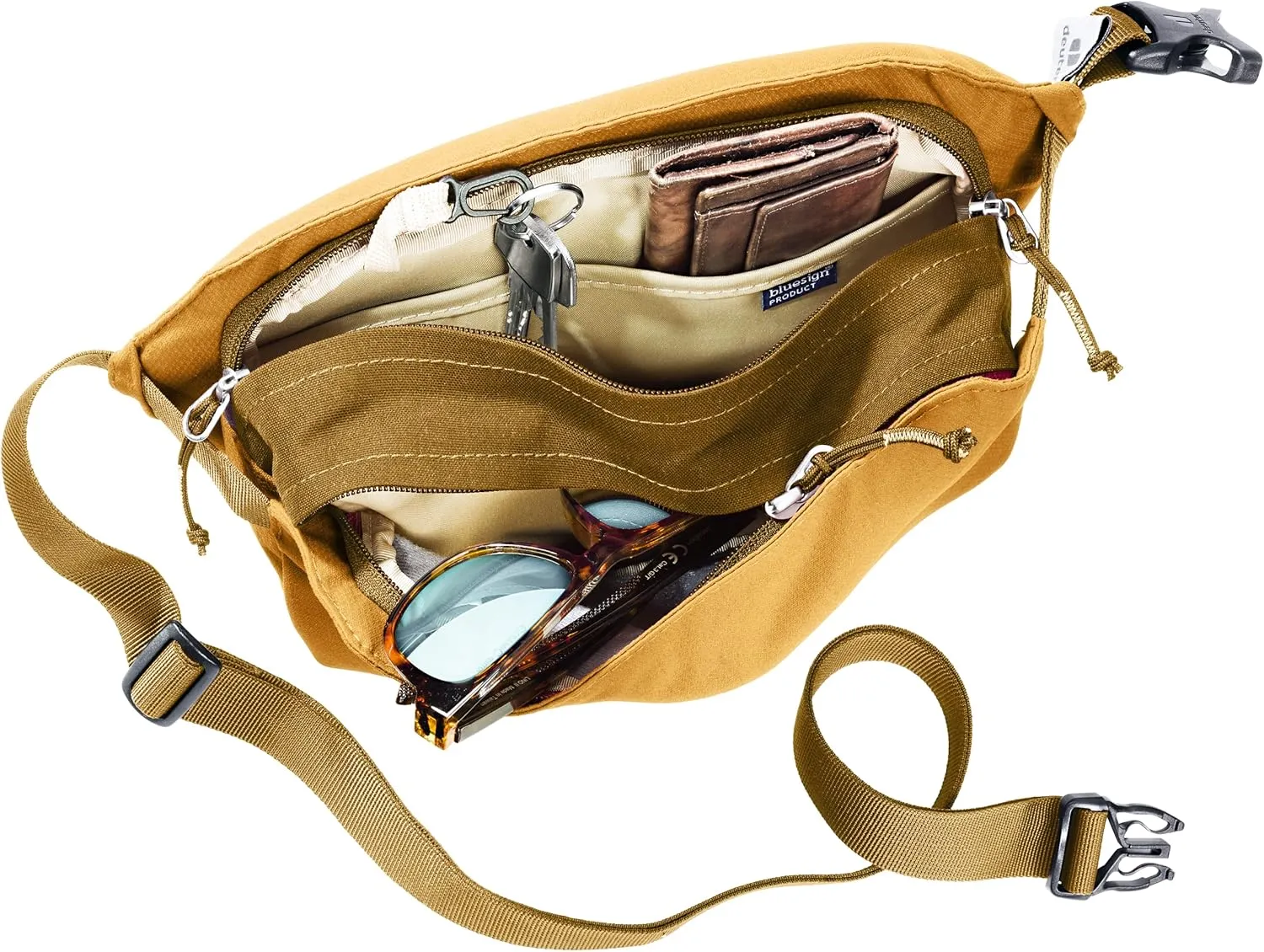 Deuter Unisex Passway 2 Crossbody Lifestyle 2 Liter Hip Bag/Fanny Pack for Travel & Everyday