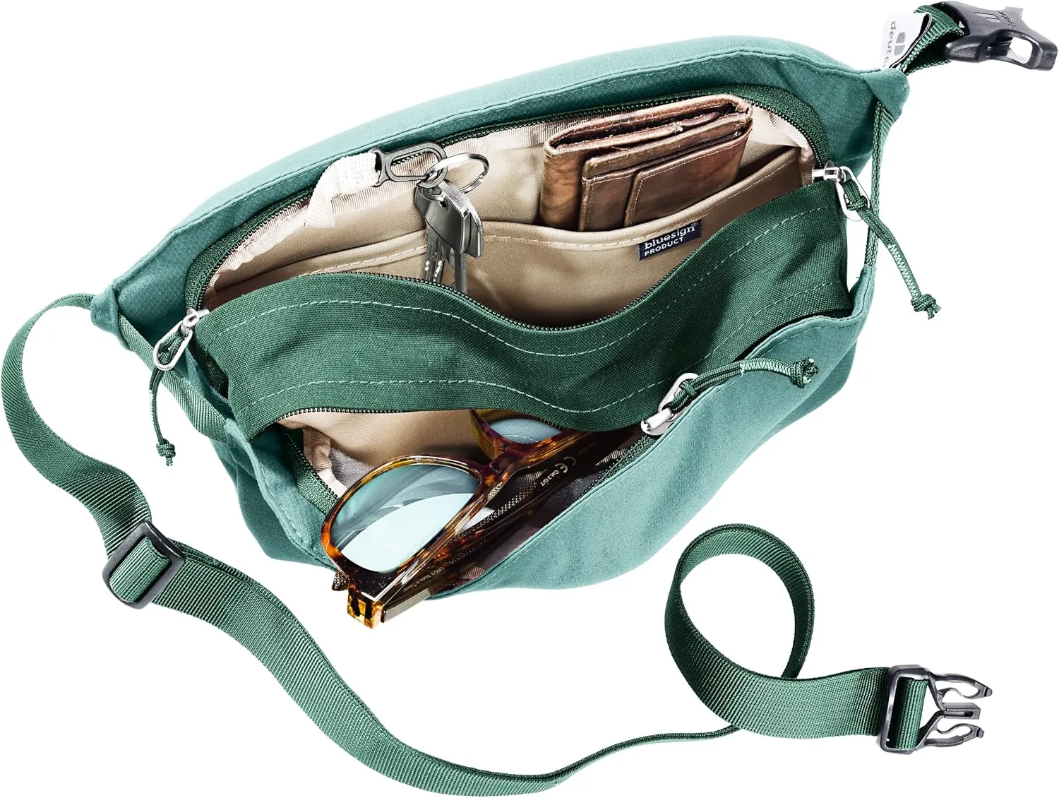 Deuter Unisex Passway 2 Crossbody Lifestyle 2 Liter Hip Bag/Fanny Pack for Travel & Everyday