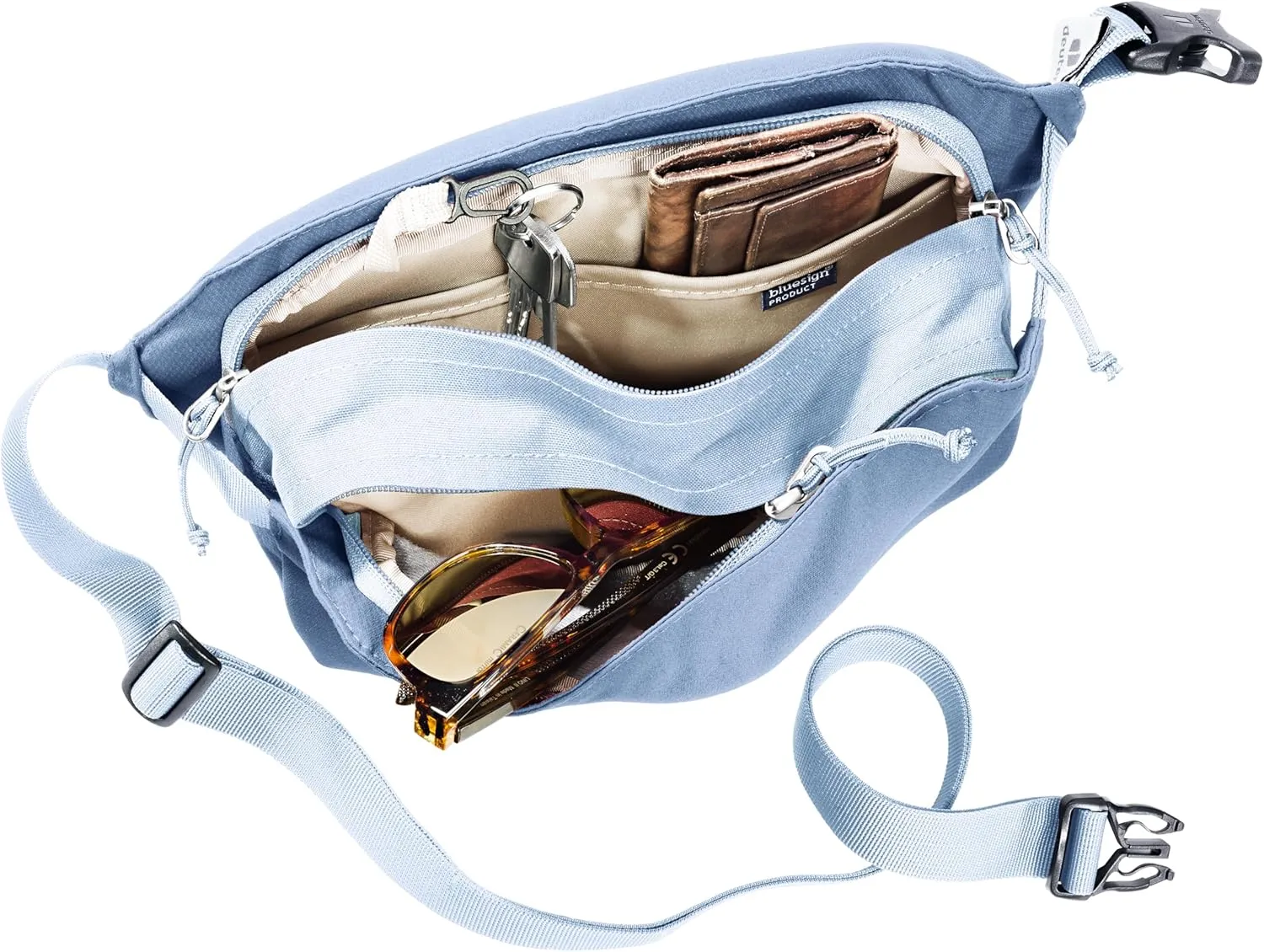 Deuter Unisex Passway 2 Crossbody Lifestyle 2 Liter Hip Bag/Fanny Pack for Travel & Everyday