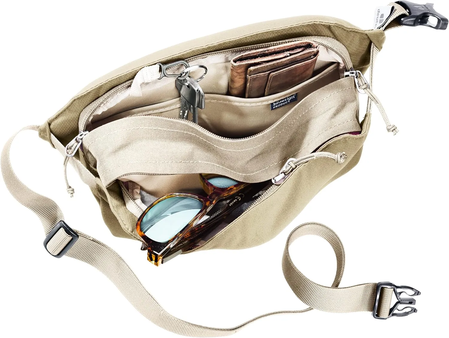 Deuter Unisex Passway 2 Crossbody Lifestyle 2 Liter Hip Bag/Fanny Pack for Travel & Everyday