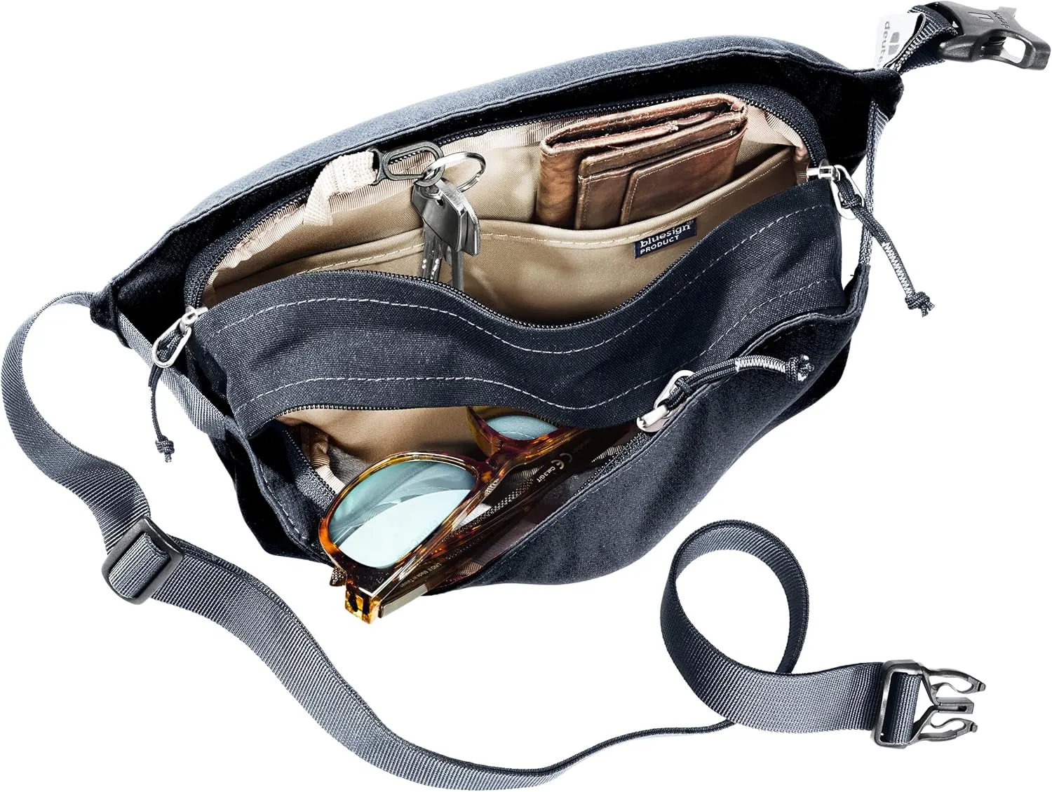 Deuter Unisex Passway 2 Crossbody Lifestyle 2 Liter Hip Bag/Fanny Pack for Travel & Everyday