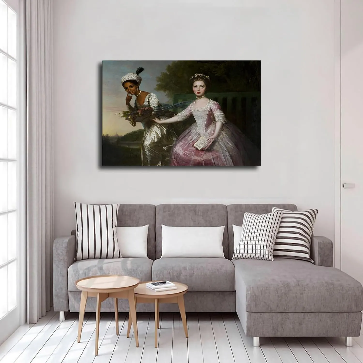 Dido Elizabeth Belle By Johann Zoffany - Canvas Poster Art Modern Classroom Kitchen Bedroom Room Living Room Office Decor Modern Family Bedroom Decor Posters (16×24inch Unframed)