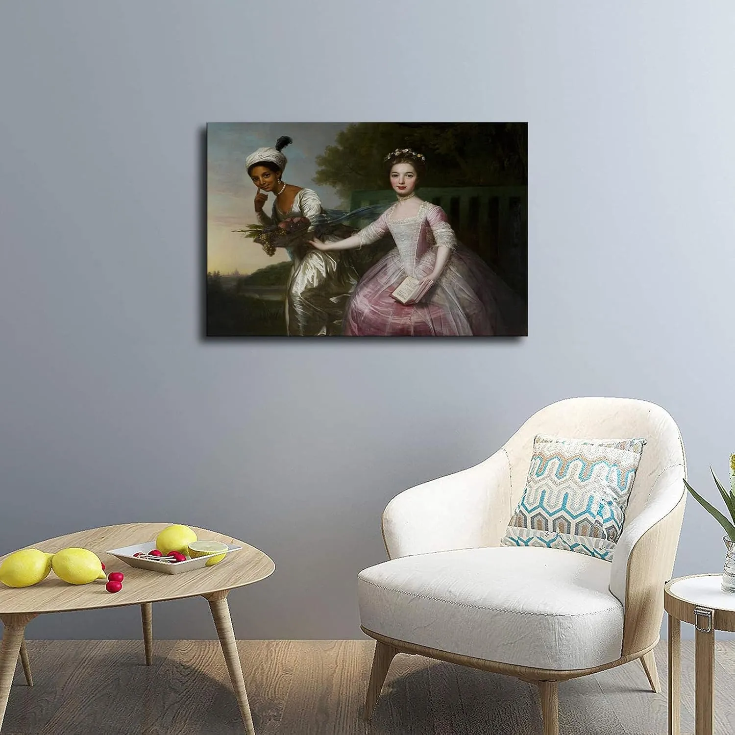 Dido Elizabeth Belle By Johann Zoffany - Canvas Poster Art Modern Classroom Kitchen Bedroom Room Living Room Office Decor Modern Family Bedroom Decor Posters (16×24inch Unframed)