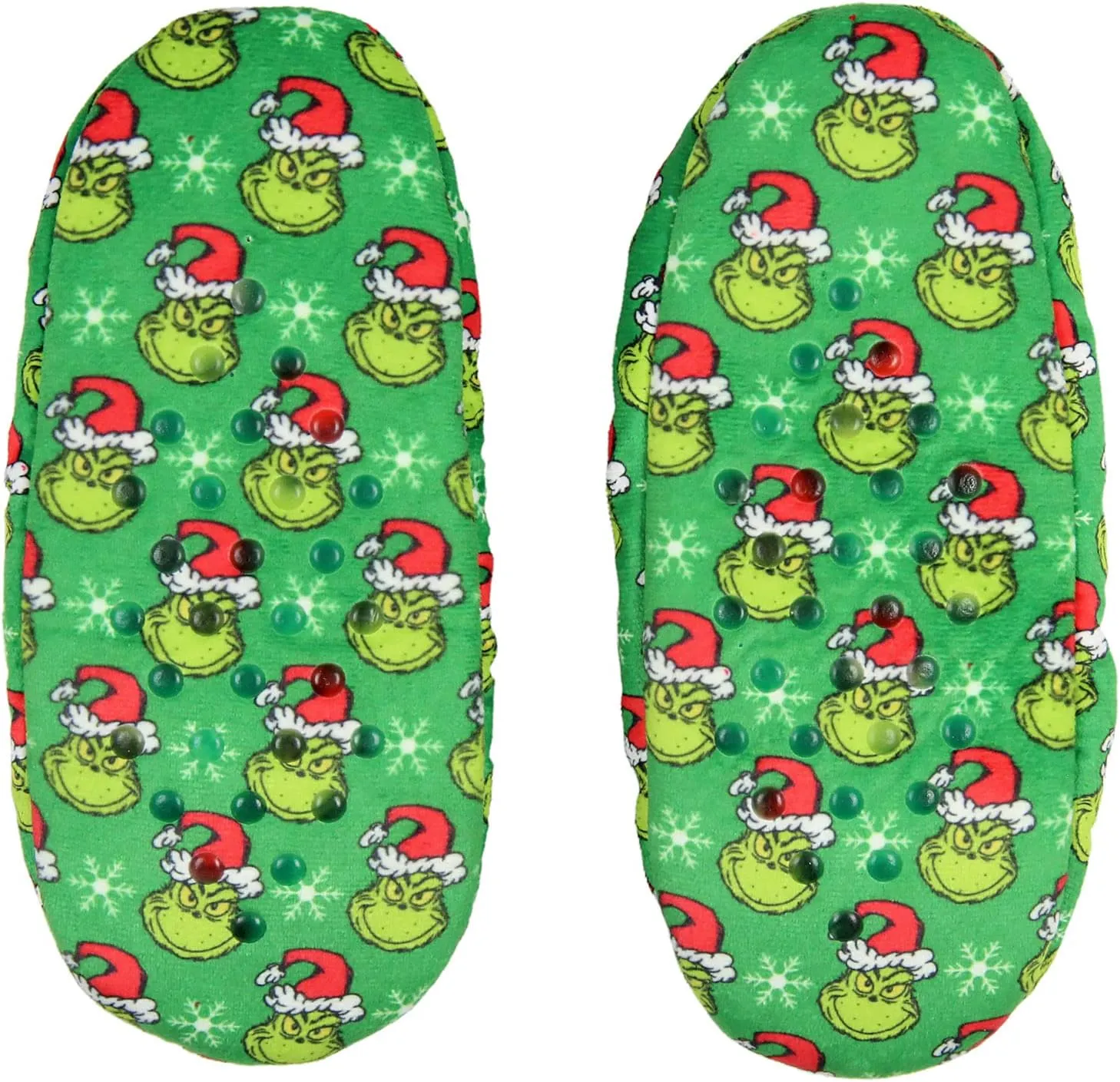 Dr. Seuss GRINCH That Stole Christmas Slippers Santa Grinch Slipper Socks with No-Slip Sole For Women Men