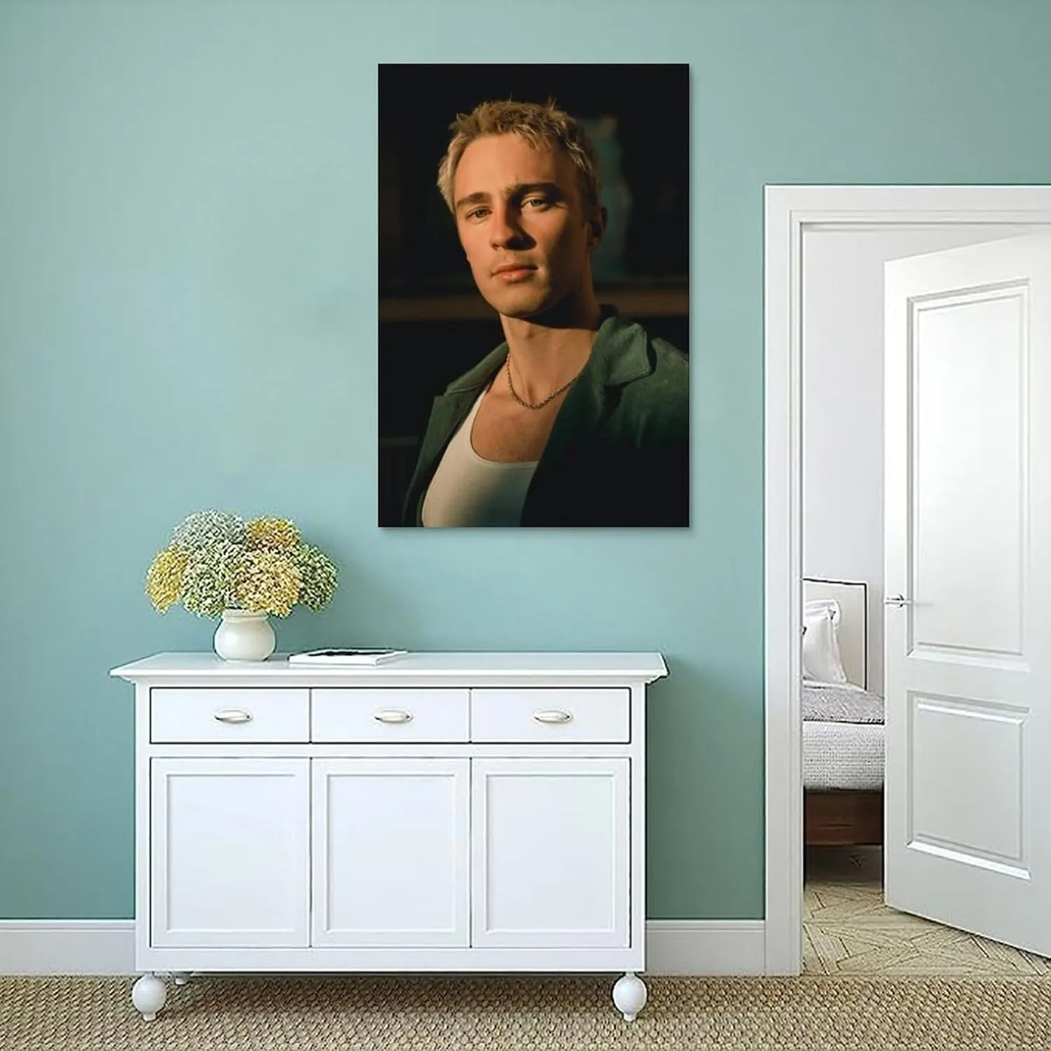 Drew Starkey Poster Superstar Room Aesthetic Print Art Wall Painting Canvas Gifts Modern Bedroom Decor 16x24inch(40x60cm)
