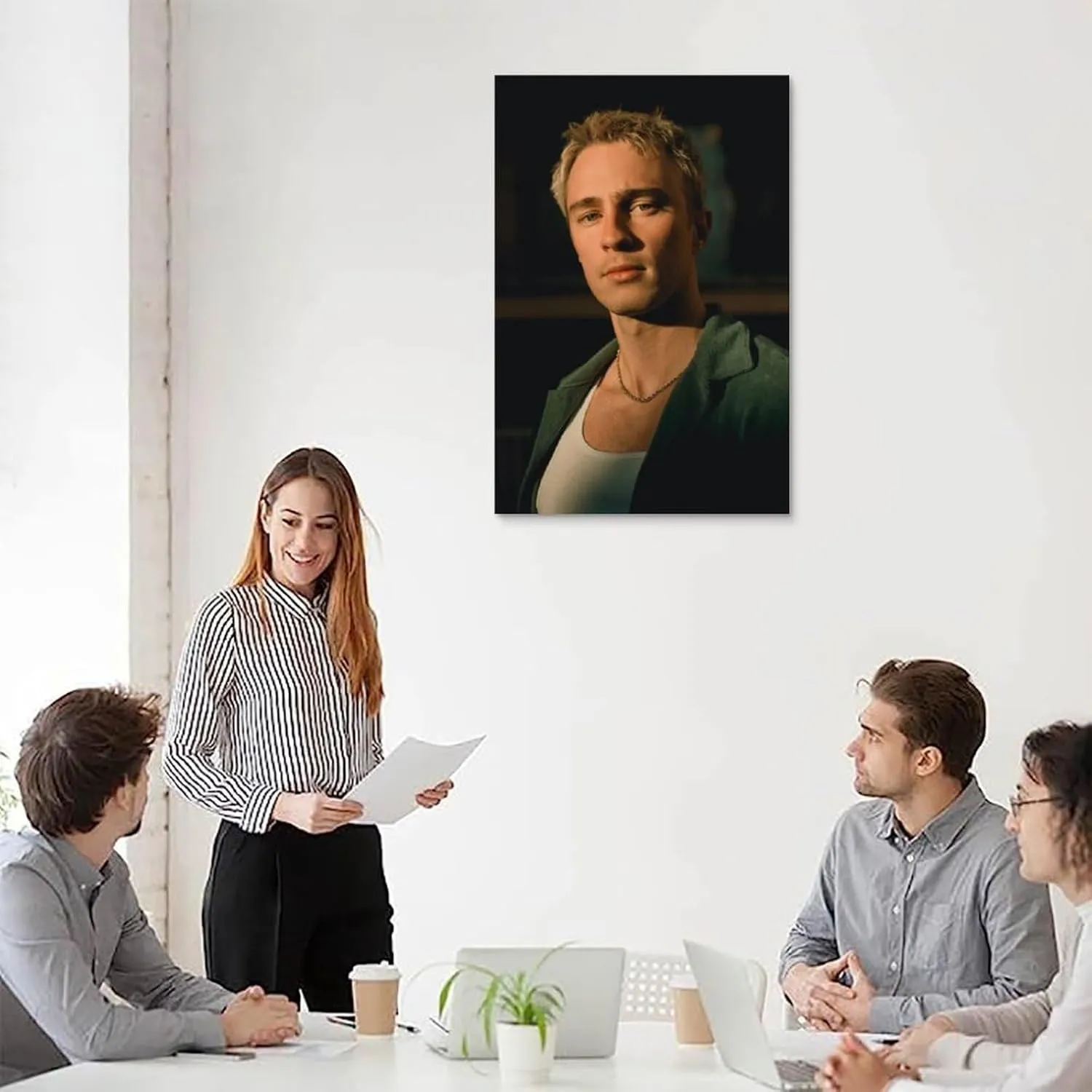 Drew Starkey Poster Superstar Room Aesthetic Print Art Wall Painting Canvas Gifts Modern Bedroom Decor 16x24inch(40x60cm)