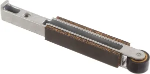 Dynabrade (15026) Contact Arm Assembly | 5/8" Diameter x 3/8" Wide, Rubber Wheel, with 1/2" (13 mm) Wide Platen | For 1/2" (13 mm) Wide x 12" (305 mm) Long Belts
