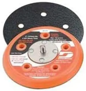 Dynabrade (56104) 5" (127 mm) Diameter Vinyl-Face Vacuum Sanding Disc Pad, Teal Color l | 3/8" (10 mm) Thick Urethane Medium Density, Swirl-Free Finish, 5/16"-24 Male Thread