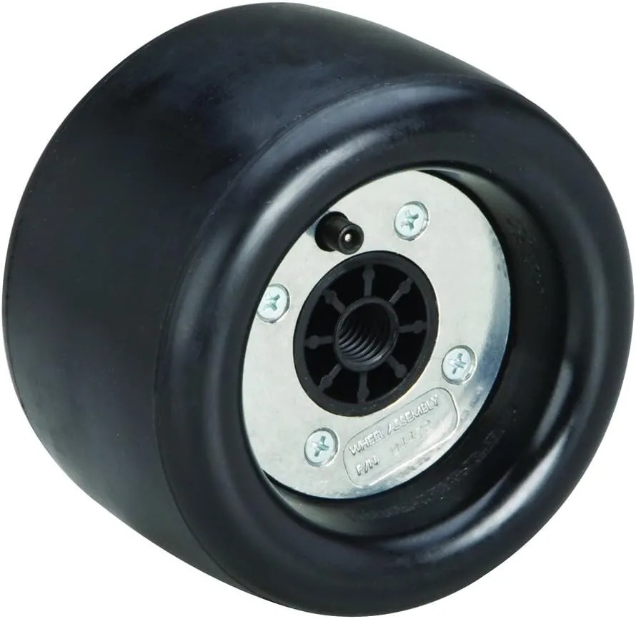 Dynabrade (94472) Dynacushion 5" (127 mm) Diameter x 3.5" (89 mm) Wide Standard Pneumatic Wheel, Composite Hub | For 3.5" (89 mm) Wide x 15.5" (394 mm) Long Belts