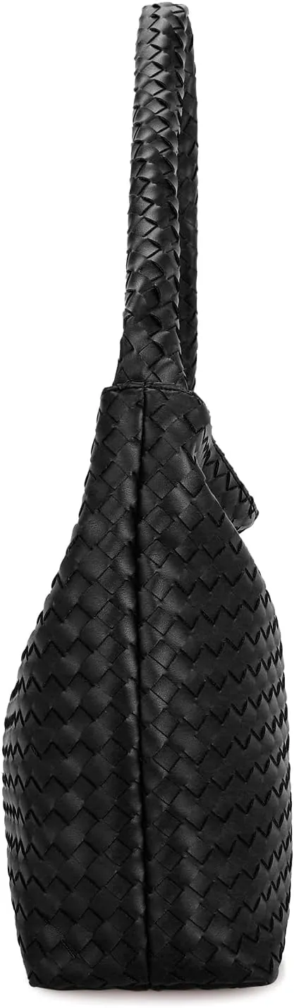 E Woven Shoulder Bag for Women Large Tote Hobo Bag Top Handle Handbag