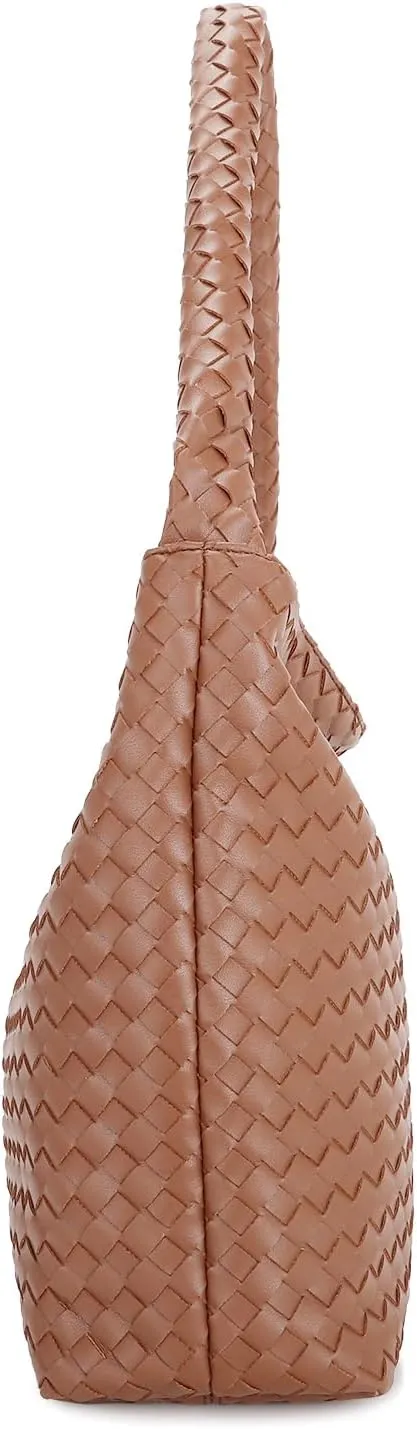 E Woven Shoulder Bag for Women Large Tote Hobo Bag Top Handle Handbag
