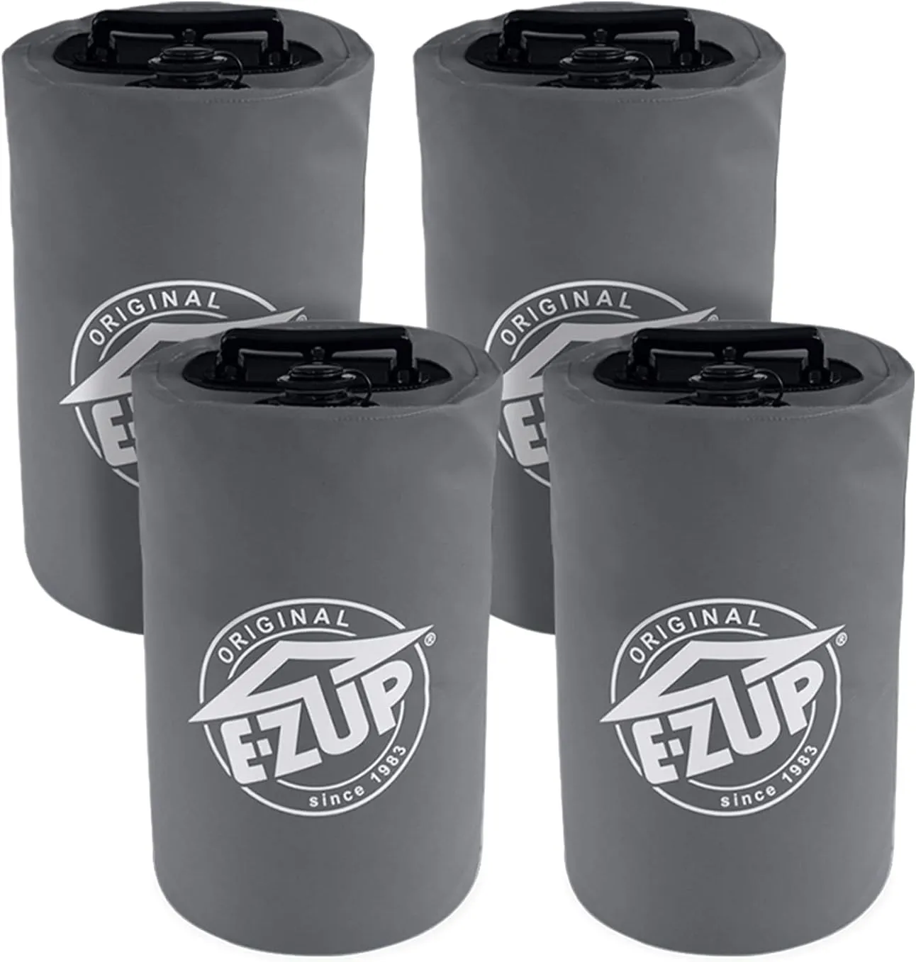 E-Z UP Canopy Water Weight Bag, 4-Pack, Steel Grey