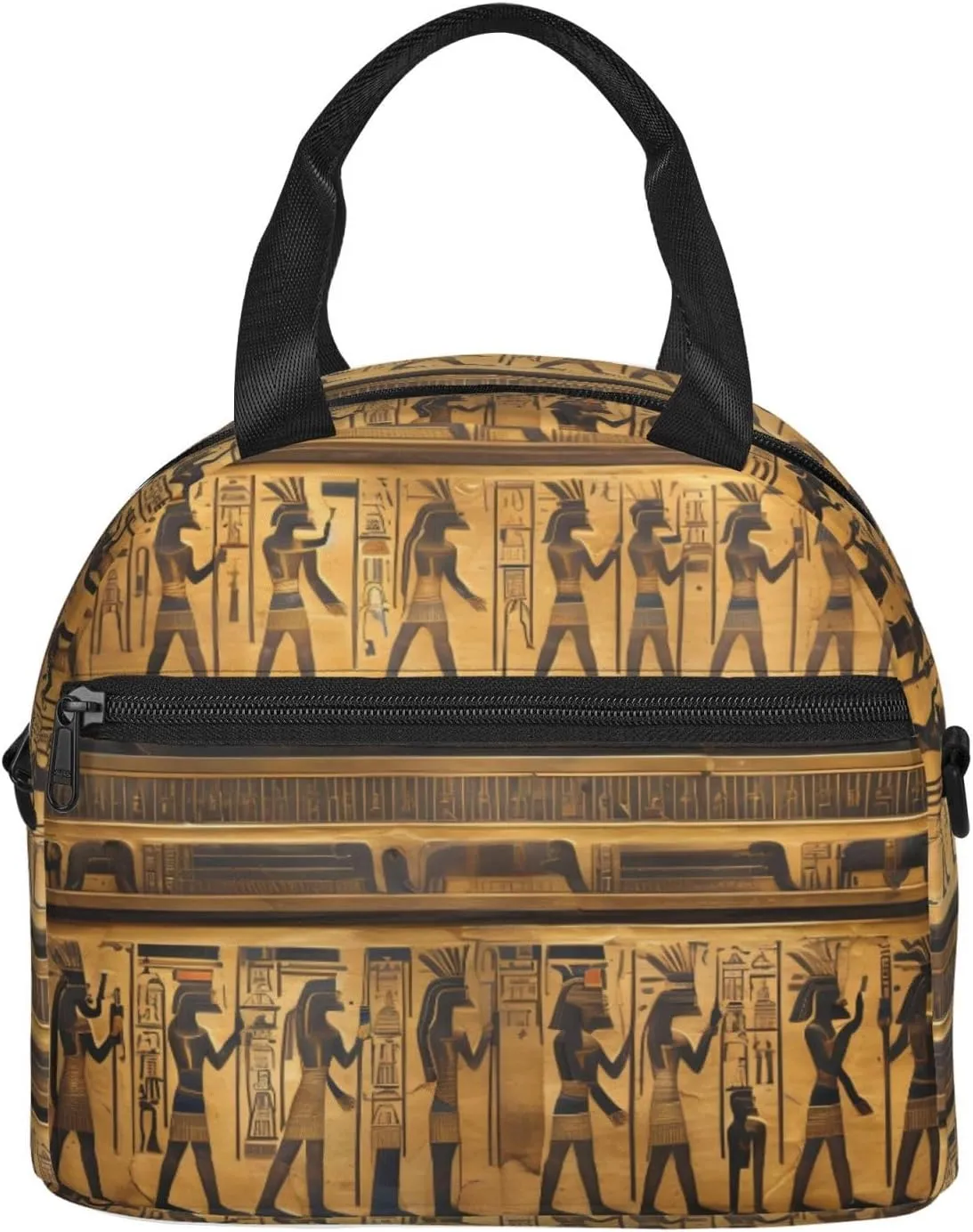 Egypt Hieroglyphics Insulated Lunch Bag Lunch Box For Women Men Reusable Tote For Office Gym Outings
