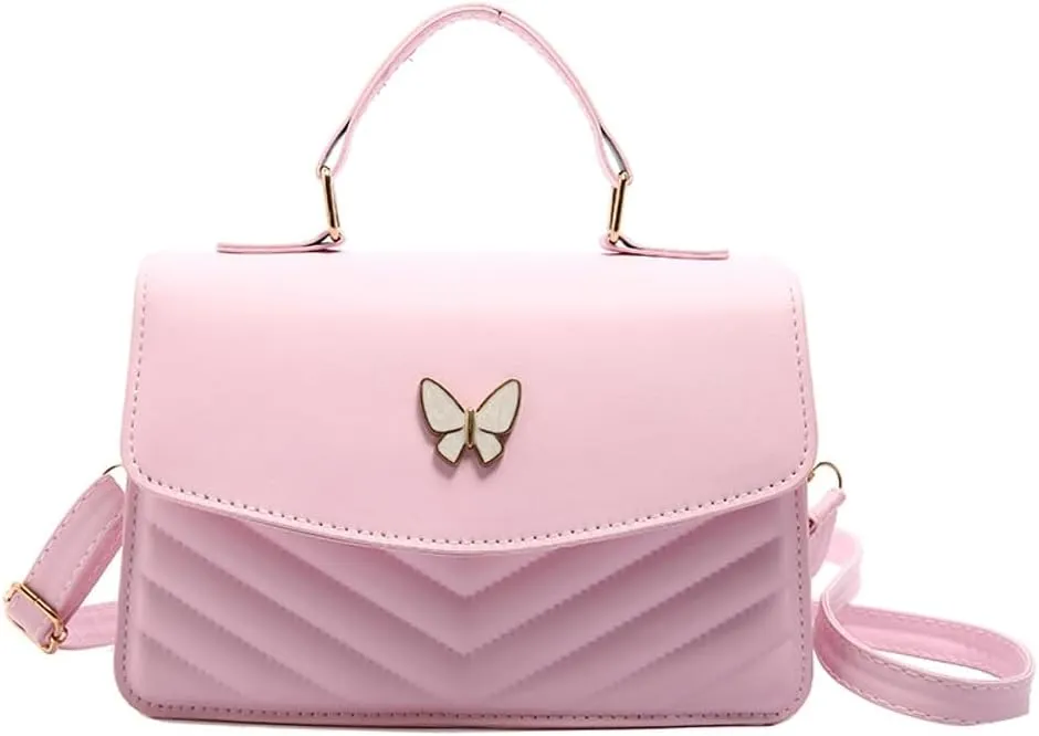 Elegant Top Handle Leather Handbags Mini Purses Totes Satchel Shoulder Bag Bow Crossbody Bags for Women 2025