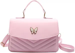 Elegant Top Handle Leather Handbags Mini Purses Totes Satchel Shoulder Bag Bow Crossbody Bags for Women 2025