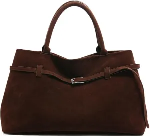 Elegant Women's Leather Shoulder Bag Retro Fashion Satchel Top Handle Bag For Work Shopping And Travel