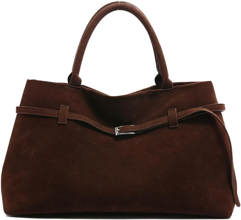 Elegant Women's Leather Shoulder Bag Retro Fashion Satchel Top Handle Bag For Work Shopping And Travel
