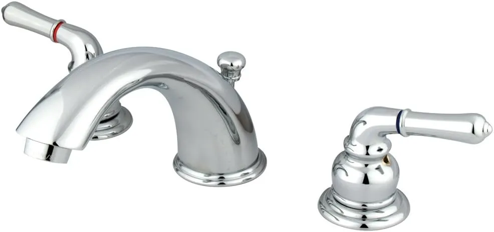 Elements of Design EB961 Widespread Lavatory Faucet, 4-Inch to 8-Inch, Polished Chrome