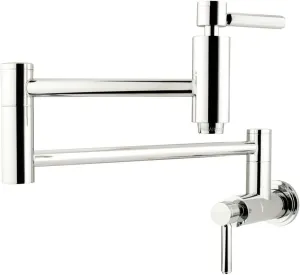 Elements of Design ES8101DL South Beach Wall Mount Pot Filler, 13", Polished Chrome