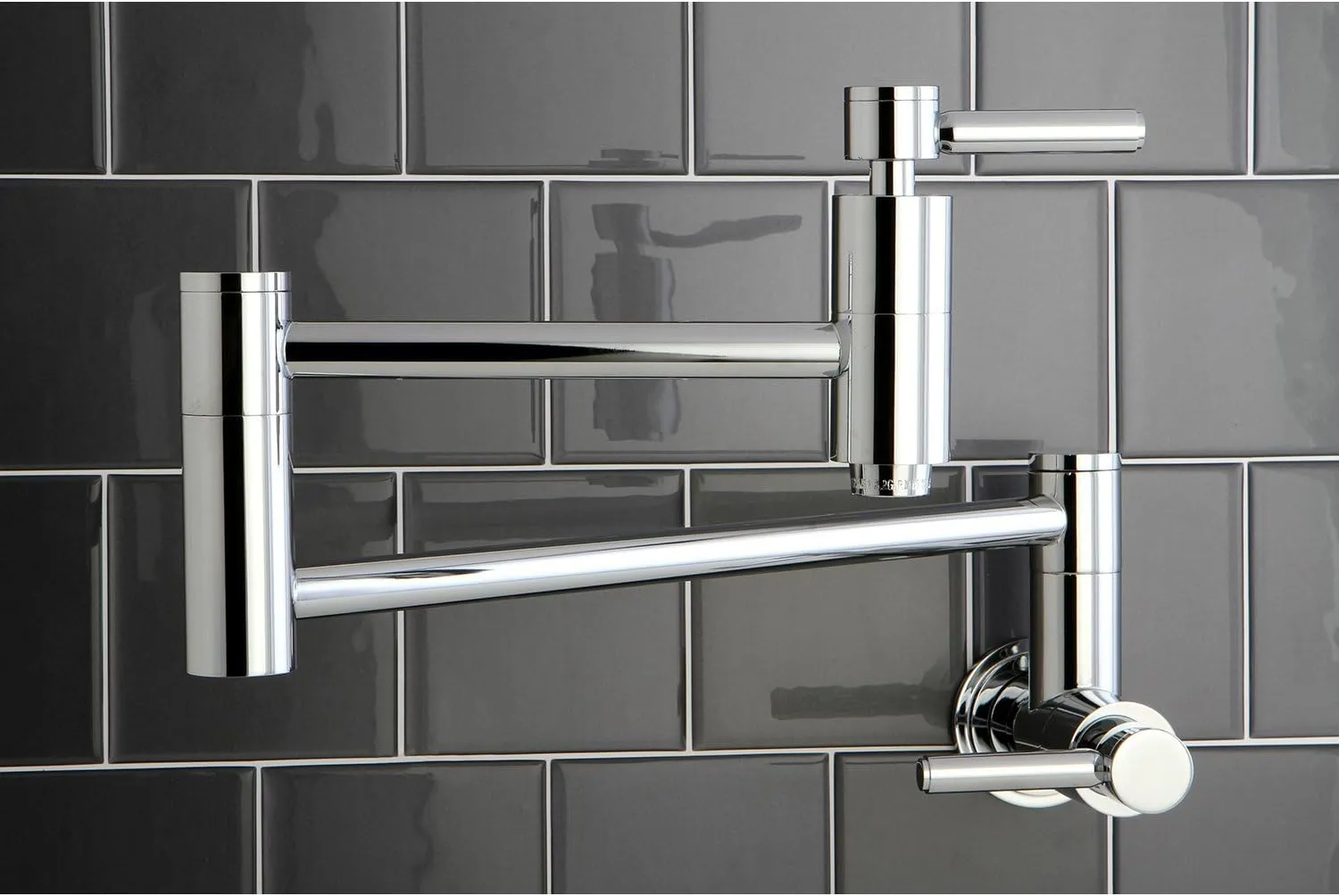 Elements of Design ES8101DL South Beach Wall Mount Pot Filler, 13", Polished Chrome